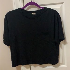 black tee shirt
